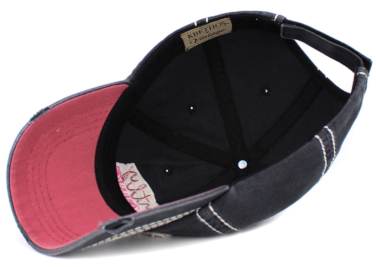 KBV1534 Silently Judging Washed Vintage Cap - MiMi Wholesale