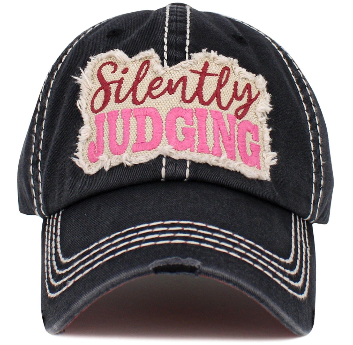 KBV1534 Silently Judging Washed Vintage Cap - MiMi Wholesale