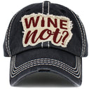 KBV1536 Wine Not Washed Vintage Cap - MiMi Wholesale