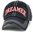 KBV1540 Dreamer Washed Vintage Cap - MiMi Wholesale