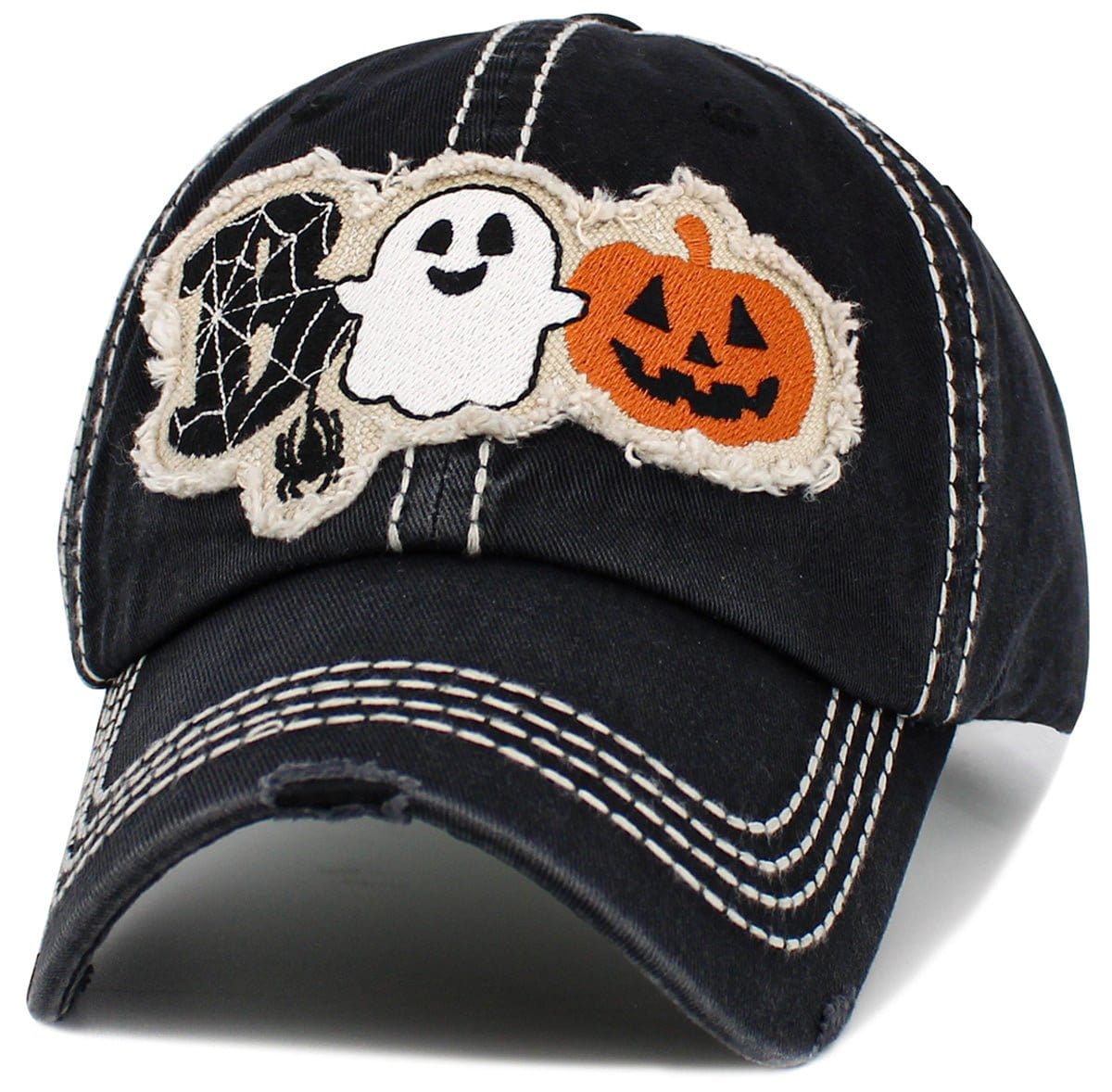 KBV1546 Halloween Boo Vintage Baseball Cap - MiMi Wholesale
