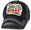 KBV1547 Holly Jolly Vibes Washed Vintage Ballcap - MiMi Wholesale