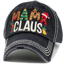 KBV1549 Mama Claus Washed Vintage Ballcap - MiMi Wholesale