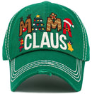 KBV1549 Mama Claus Washed Vintage Ballcap - MiMi Wholesale