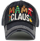 KBV1549 Mama Claus Washed Vintage Ballcap - MiMi Wholesale