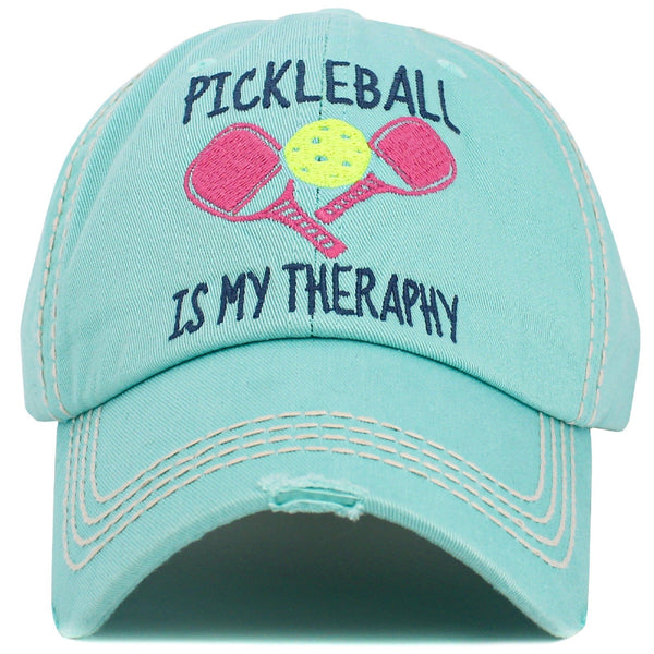 KBV1551 Pickleball Therapy Washed Vintage Cap - MiMi Wholesale