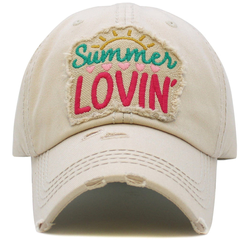 KBV1570 Summer Lovin' Washed Vintage Ballcap - MiMi Wholesale