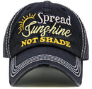 KBV1571 Spread Sunshine Washed Vintage Ballcap - MiMi Wholesale