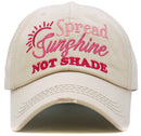 KBV1571 Spread Sunshine Washed Vintage Ballcap - MiMi Wholesale