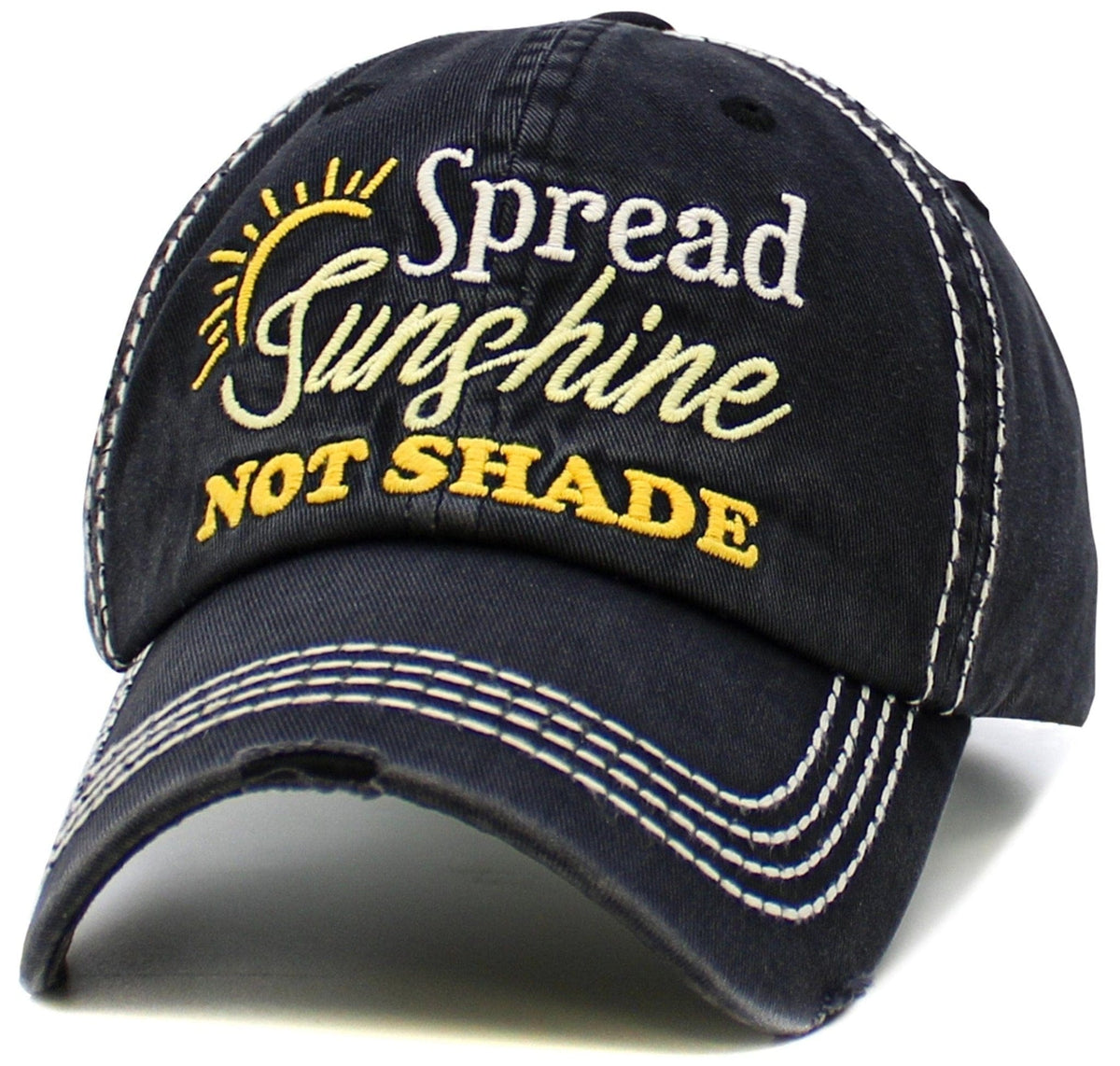 KBV1571 Spread Sunshine Washed Vintage Ballcap - MiMi Wholesale
