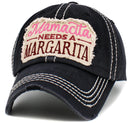 KBV1575 Mamacita Needs A Margarita Washed Vintage Ballcap - MiMi Wholesale