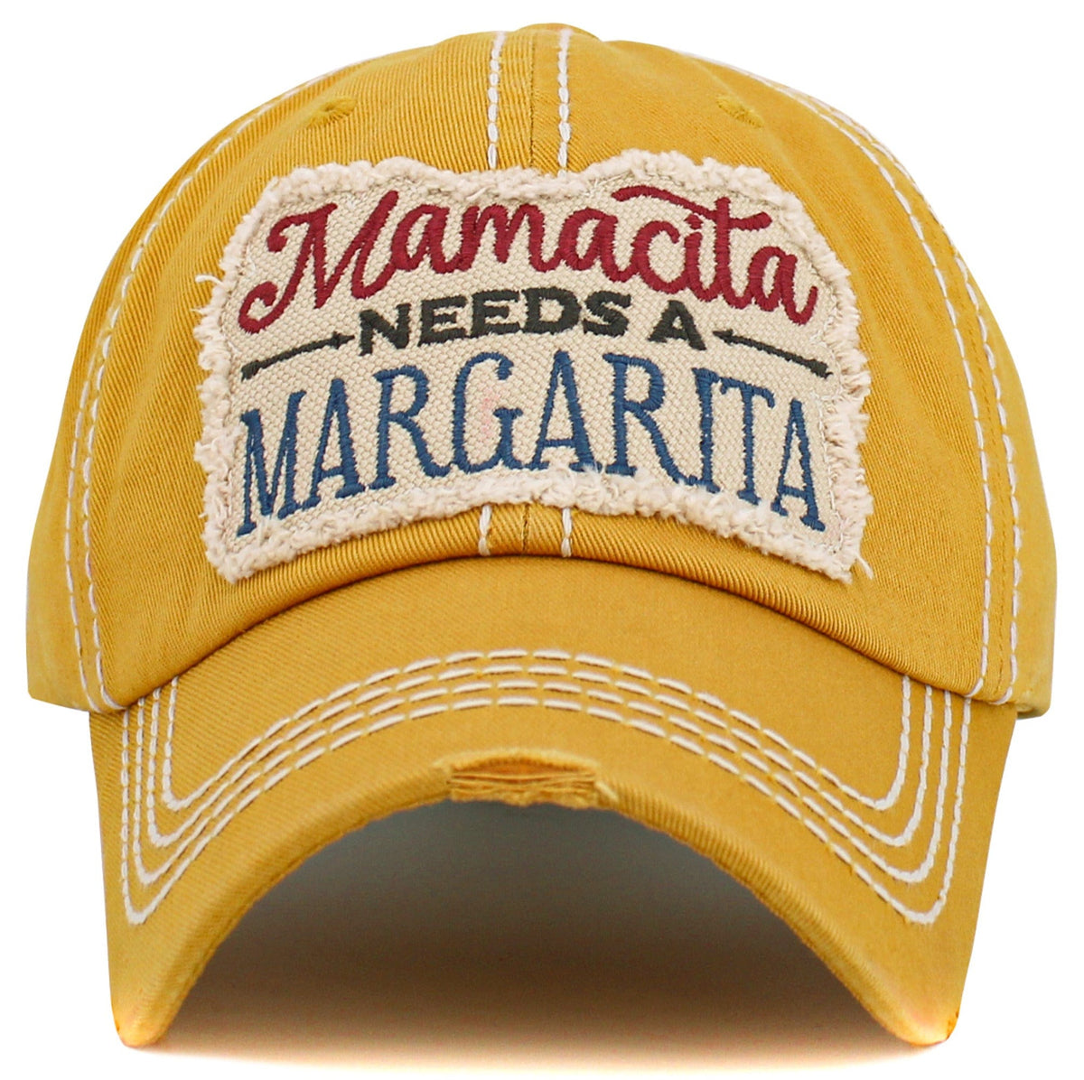 KBV1575 Mamacita Needs A Margarita Washed Vintage Ballcap - MiMi Wholesale