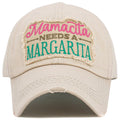 KBV1575 Mamacita Needs A Margarita Washed Vintage Ballcap - MiMi Wholesale