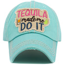 KBV1576 Tequila Made Me Washed Vintage Ballcap - MiMi Wholesale