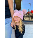 KIDS2055S KIDS Cable Knit Pom Beanie - MiMi Wholesale