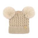 KIDS2055S KIDS Cable Knit Pom Beanie - MiMi Wholesale