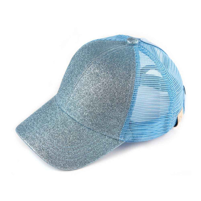 KIDSBT6 Kids Glitter High Pony Baseball Cap - MiMi Wholesale