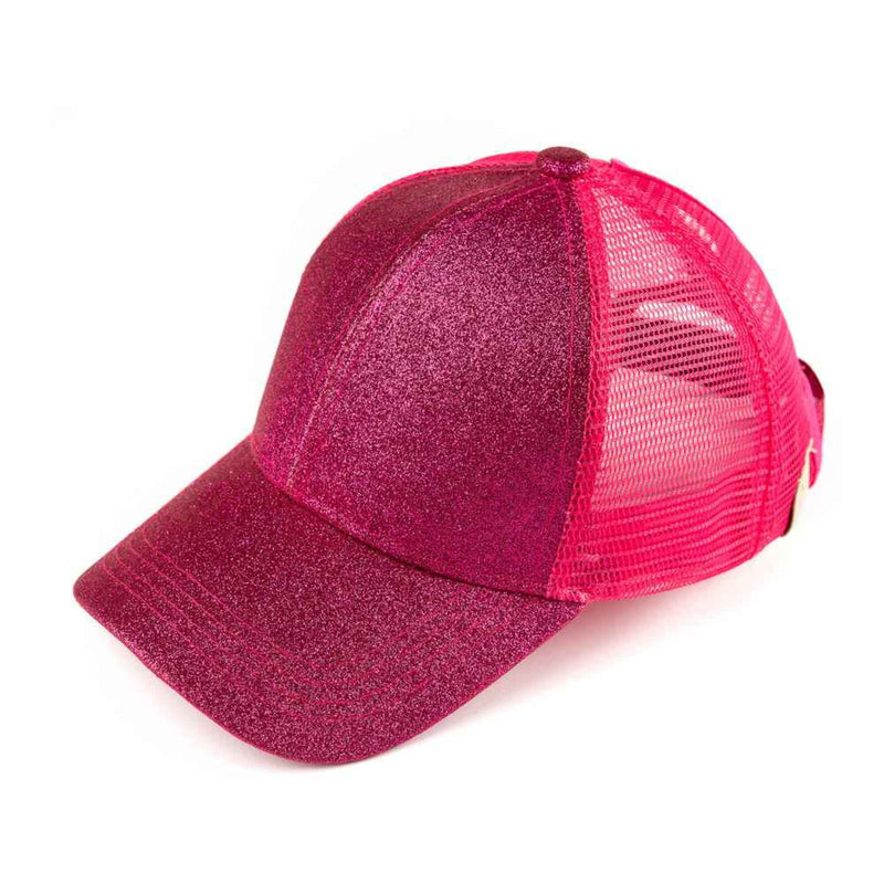 KIDSBT6 Kids Glitter High Pony Baseball Cap - MiMi Wholesale