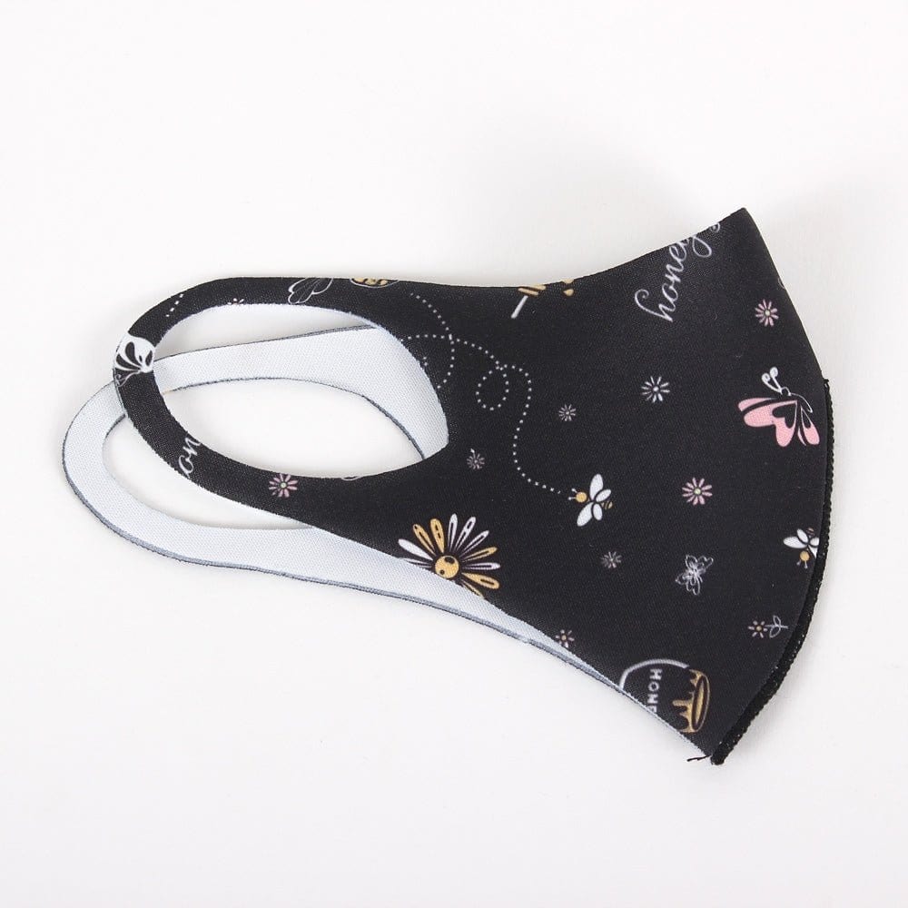 KIDSFSMASK(BEE/BK) Bumble Bees Kids Fashion Face Mask - MiMi Wholesale