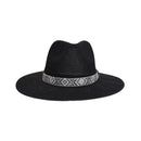 KPC0001 Winnie Aztec Beads Trim Band Panama Hat - MiMi Wholesale