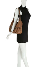L0308 Zipper Detail 2-in-1 Soft Hobo Shoulder Bag - MiMi Wholesale