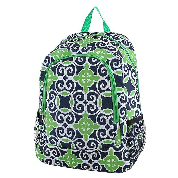 LBP-N-1505 Green Swirl Backpack - MiMi Wholesale