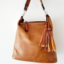 LD1431-1W 2-in-1 Double Tassel Soft Shoulder Bag w/ Wallet - MiMi Wholesale