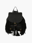LDM001 Darlene Buckle Flap Fringe Backpack - MiMi Wholesale