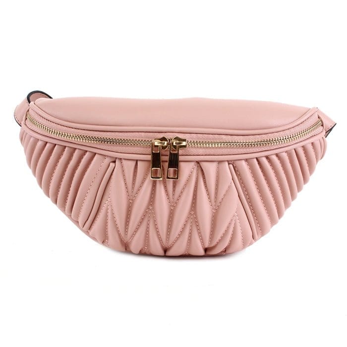 LF4105A Monogrammable Matelassé Fanny Pack - MiMi Wholesale