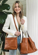 LF5037AS Monogrammable Two-in-One Shoulder Bag/Crossbody - MiMi Wholesale