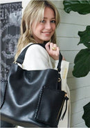LF5037AS Monogrammable Two-in-One Shoulder Bag/Crossbody - MiMi Wholesale