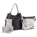 LF5090AT Floral Monogrammable Three-in-One Shoulder Bag/Crossbody/Wallet - MiMi Wholesale