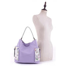 LF5090AT Floral Monogrammable Three-in-One Shoulder Bag/Crossbody/Wallet - MiMi Wholesale