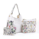 LF5090AT Floral Monogrammable Three-in-One Shoulder Bag/Crossbody/Wallet - MiMi Wholesale