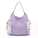 LF5090AT Floral Monogrammable Three-in-One Shoulder Bag/Crossbody/Wallet - MiMi Wholesale
