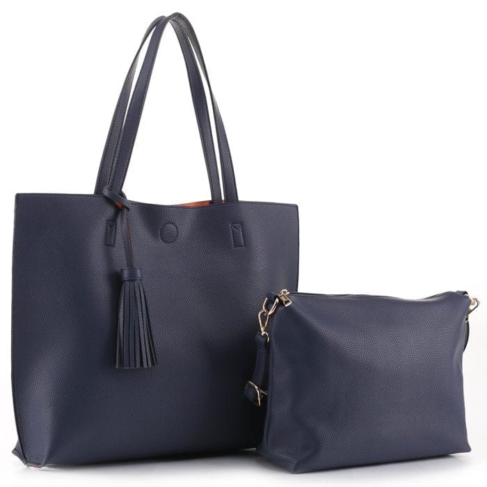 LF5091S Monogrammable Reversible Bag-in-a-Bag w/ Tassel - MiMi Wholesale