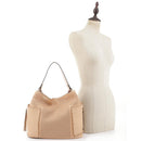 LF5118S Braided Handle Whipstitch 2-in1 Shoulder Bag/Crossbody - MiMi Wholesale