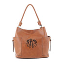 LF5118S Braided Handle Whipstitch 2-in1 Shoulder Bag/Crossbody - MiMi Wholesale