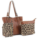 LF6414LT Cheetah Print 3-in-1 Shoulder Bag/Crossbody/Wallet - MiMi Wholesale