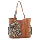 LF6414LT Cheetah Print 3-in-1 Shoulder Bag/Crossbody/Wallet - MiMi Wholesale