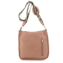 LF7160ALS Front Pocket Leopard Guitar Strap Satchel w/ Earbud Case - MiMi Wholesale