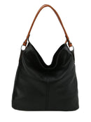 LHL001-2 Side Metal Accent Hobo Bag - MiMi Wholesale