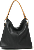 LHL001-2 Side Metal Accent Hobo Bag - MiMi Wholesale