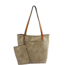 LHU352 Meg Whip Stich Trim Tote 2 in 1 - MiMi Wholesale