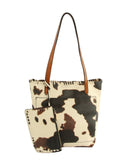 LHU352 Meg Whip Stich Trim Tote 2 in 1 - MiMi Wholesale