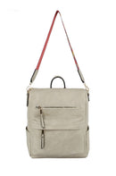 LHU361 Multi Pocket Convertible Backpack w/ Strap - MiMi Wholesale
