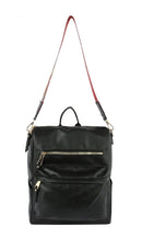 LHU361 Multi Pocket Convertible Backpack w/ Strap - MiMi Wholesale
