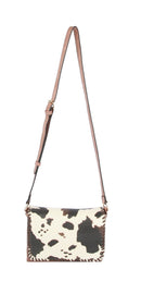 LHU404 Cow Pattern Fashion Flap Crossbody Bag - MiMi Wholesale