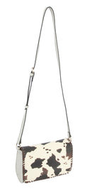 LHU404 Cow Pattern Fashion Flap Crossbody Bag - MiMi Wholesale