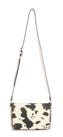 LHU404 Cow Pattern Fashion Flap Crossbody Bag - MiMi Wholesale